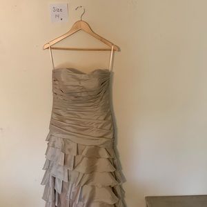 Strapless formal gown with jacket